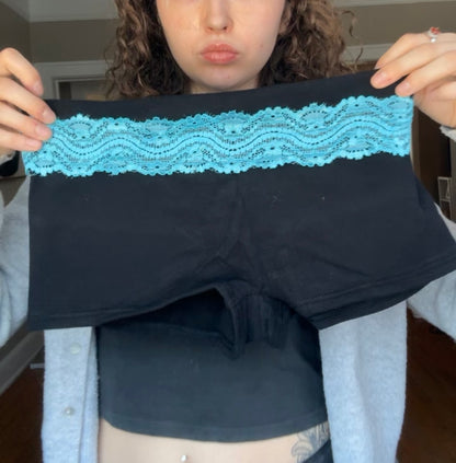Teal Blossom Shorts