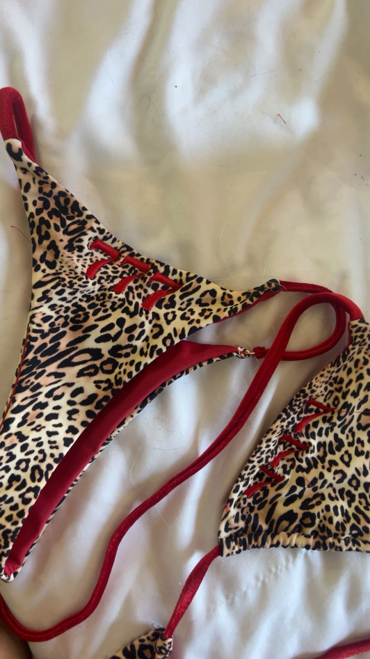 Cheetah Angel Number Bikini Bottoms
